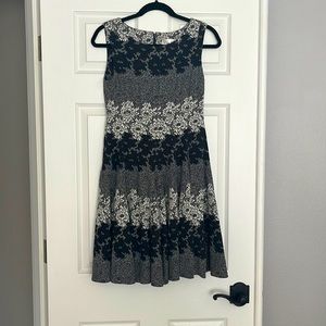 Eliza J, size 4, Grey/black/white mini dress